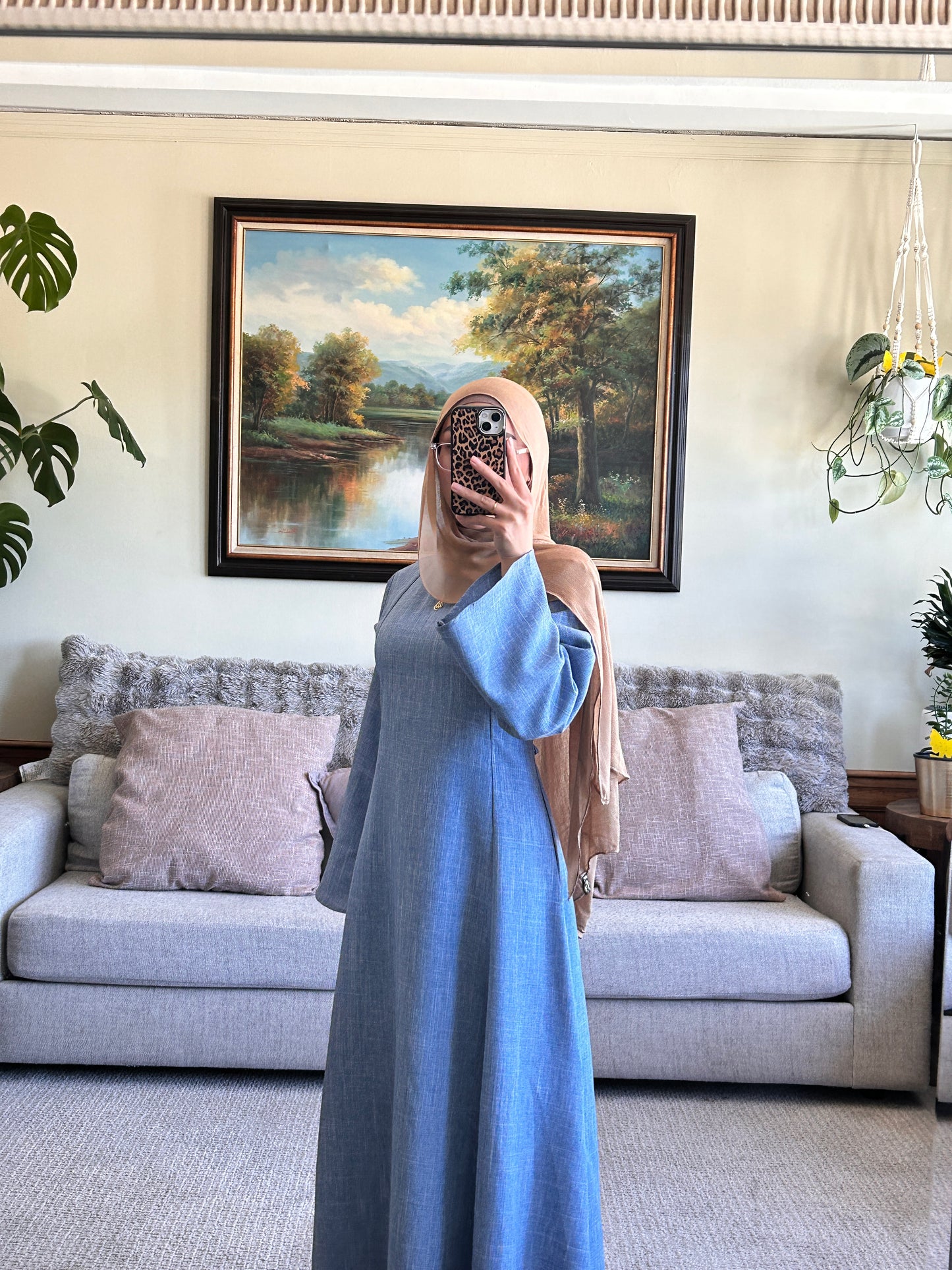 Denim Linen Dress